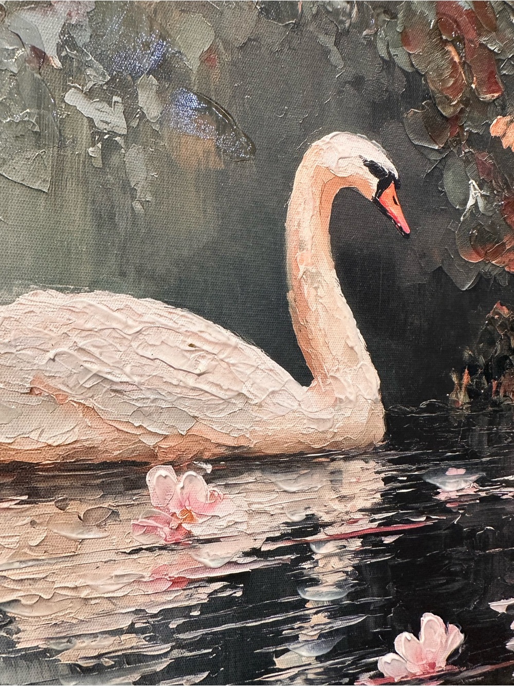 15x15” Swan lake art - Picture 4 of 16